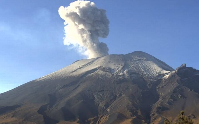 El volcán Popocatépetl