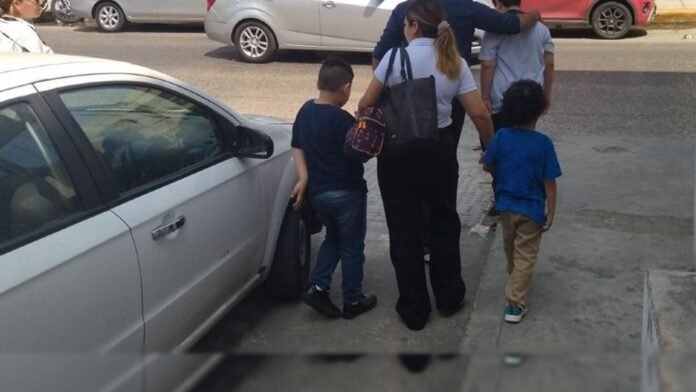 Niños rescatados en Tampico